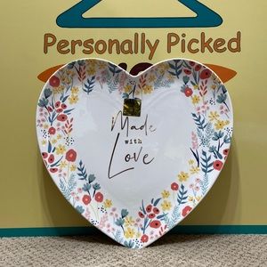 Eaton Fine Dining MADE WITH LOVE Heart Shaped Plate